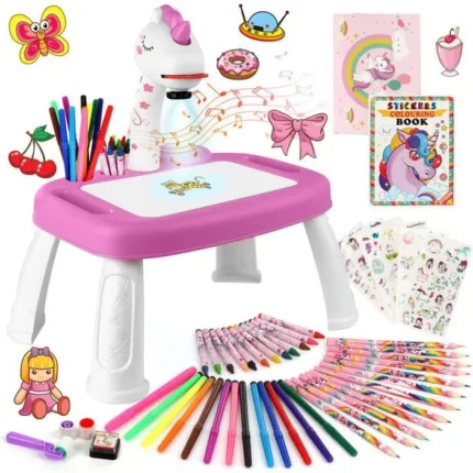 Projecteur Dessin Enfant avec 72 Motifs Jouet Jeux Fille 3-6 ans