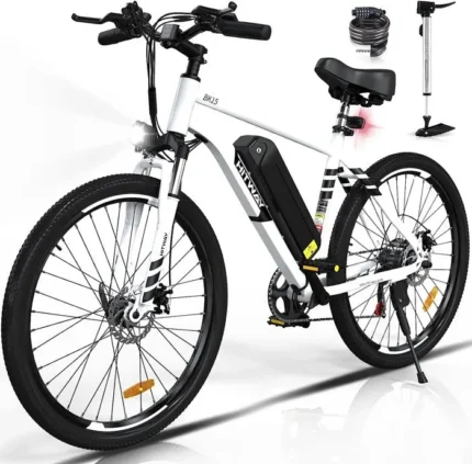 HITWAY Vélo Électrique 26" Blanc,