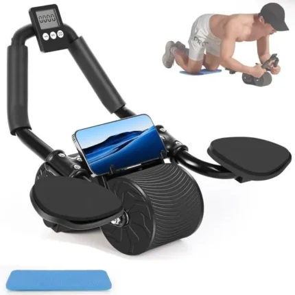 Appareil Sport Maison - Roue Abdominale- Noir - Minuterie intégrée